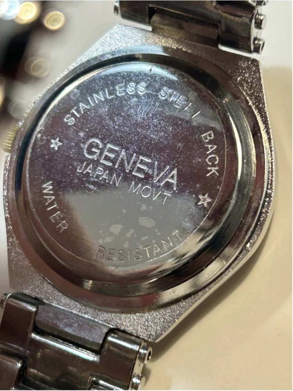 Geneva Quartz Analog Dress Watch Two-Tone Silver/Gold Bracelet Water-Resistant